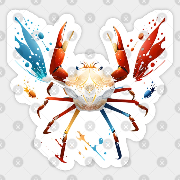 Intuitive Cancer Crab Sticker by Manzo Carey